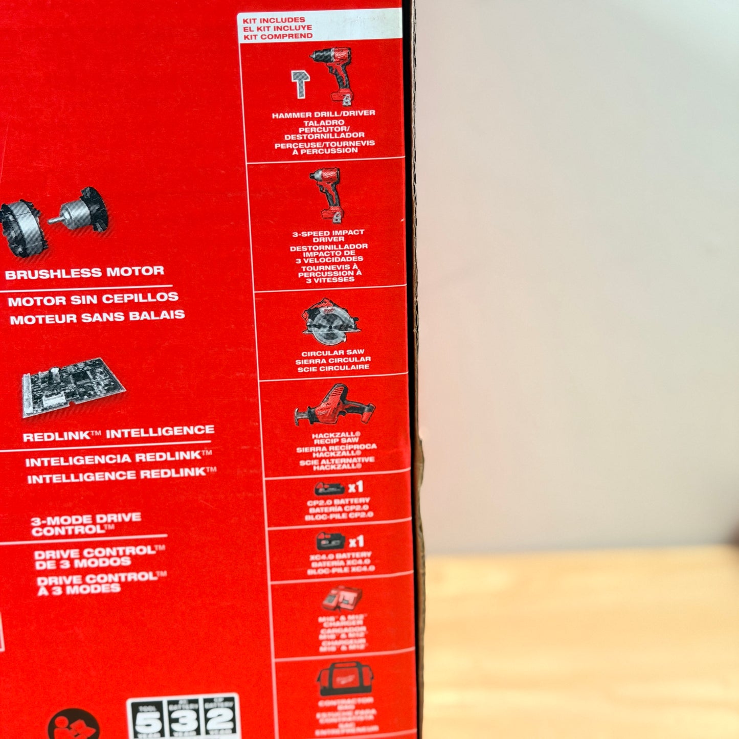 Milwaukee 3693-24CX M18 18V Brushless 4-Tool Cordless Combo Kit - NEW IN BOX