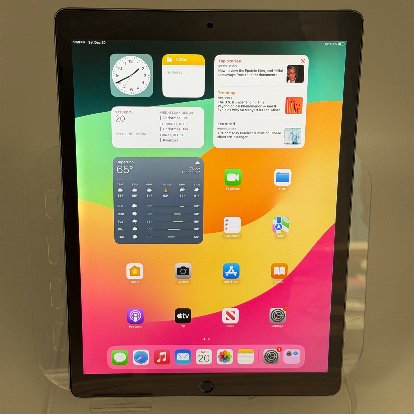 Apple iPad Pro 12.9” 2nd Gen 64GB WiFi Only Gray A1670 *SCREEN BURN-IN*