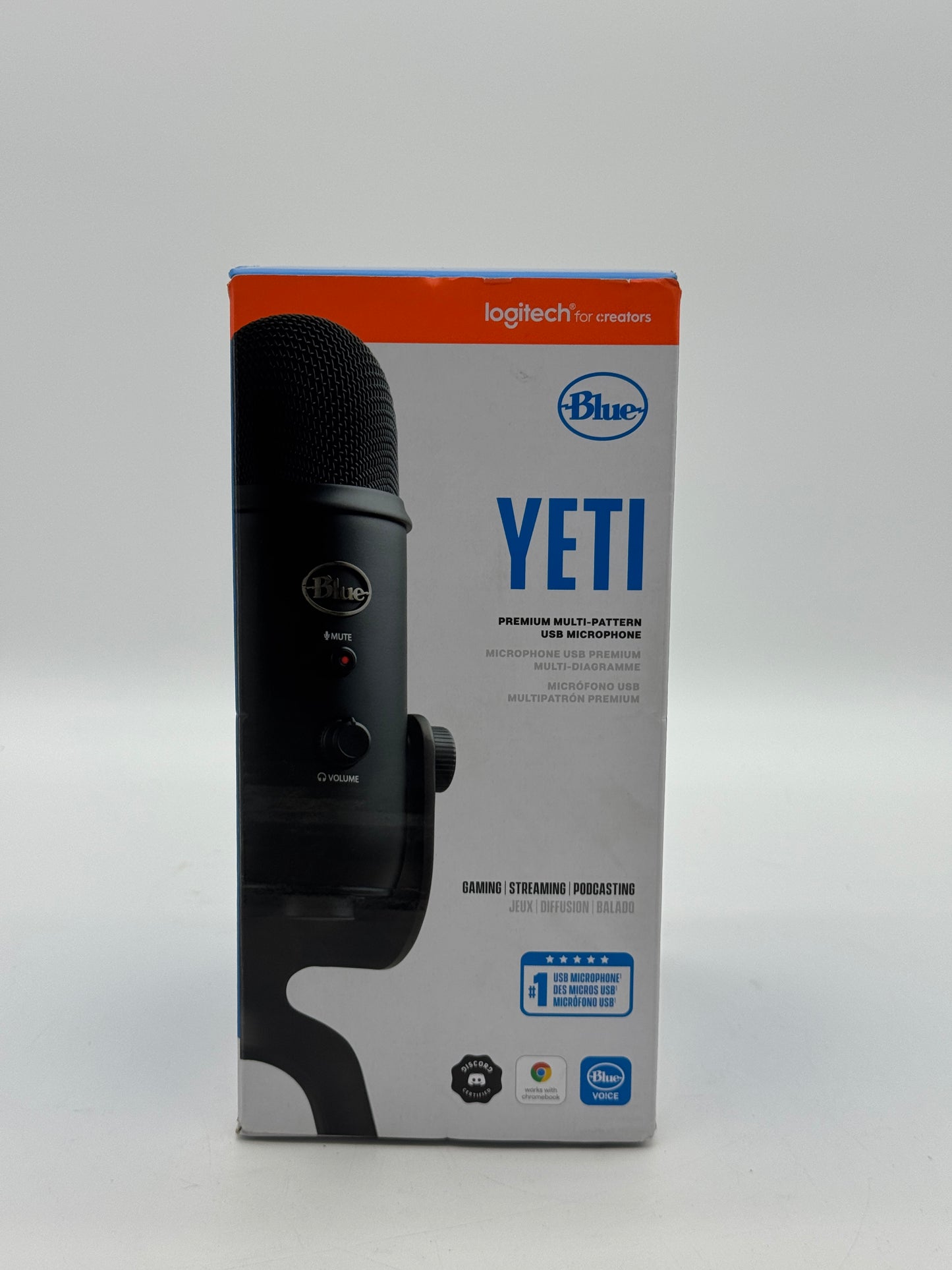 Logitech Blue Yeti Premium Multi-Pattern USB Condenser Microphone - Black - New In Box