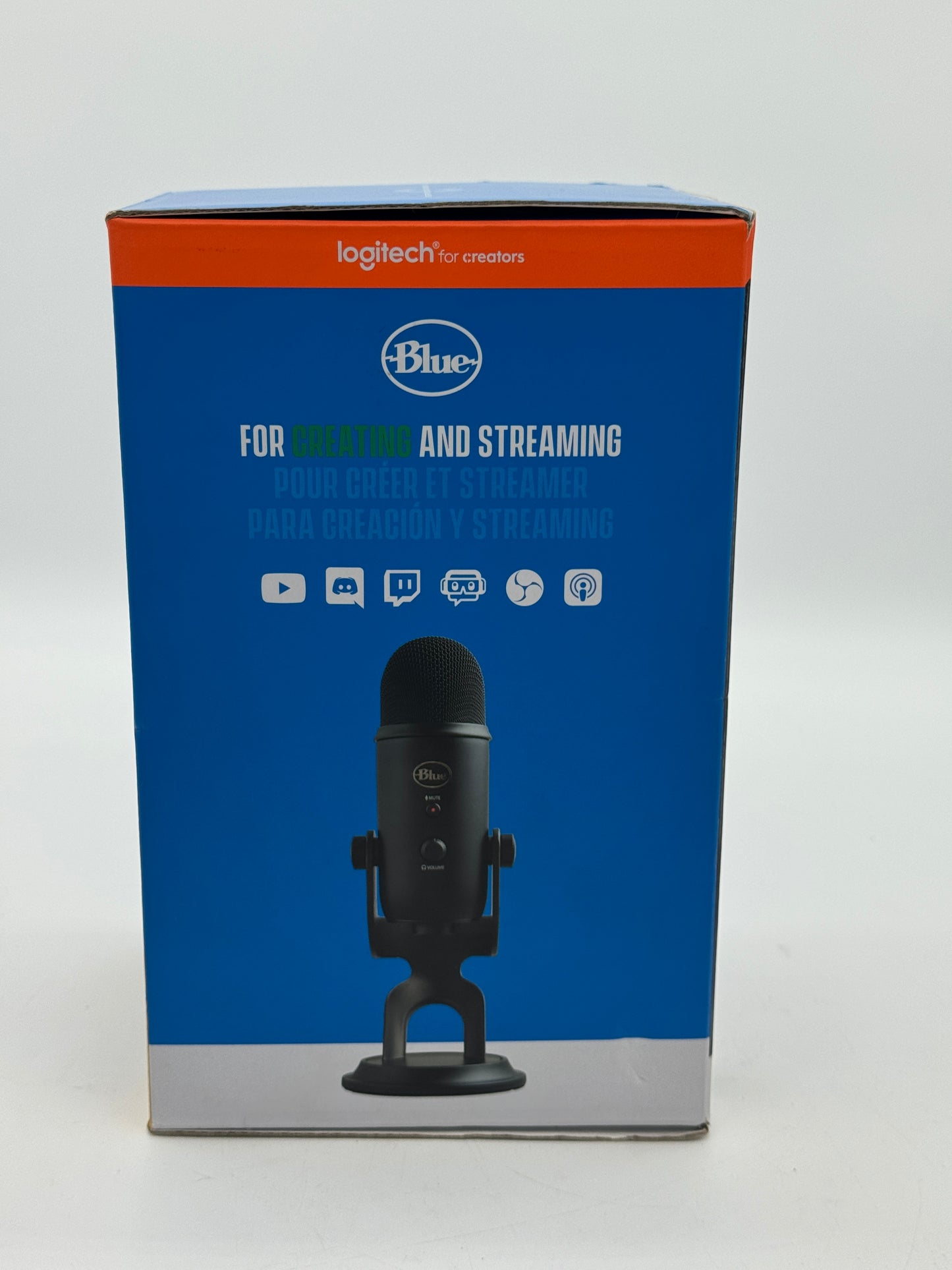 Logitech Blue Yeti Premium Multi-Pattern USB Condenser Microphone - Black - New In Box