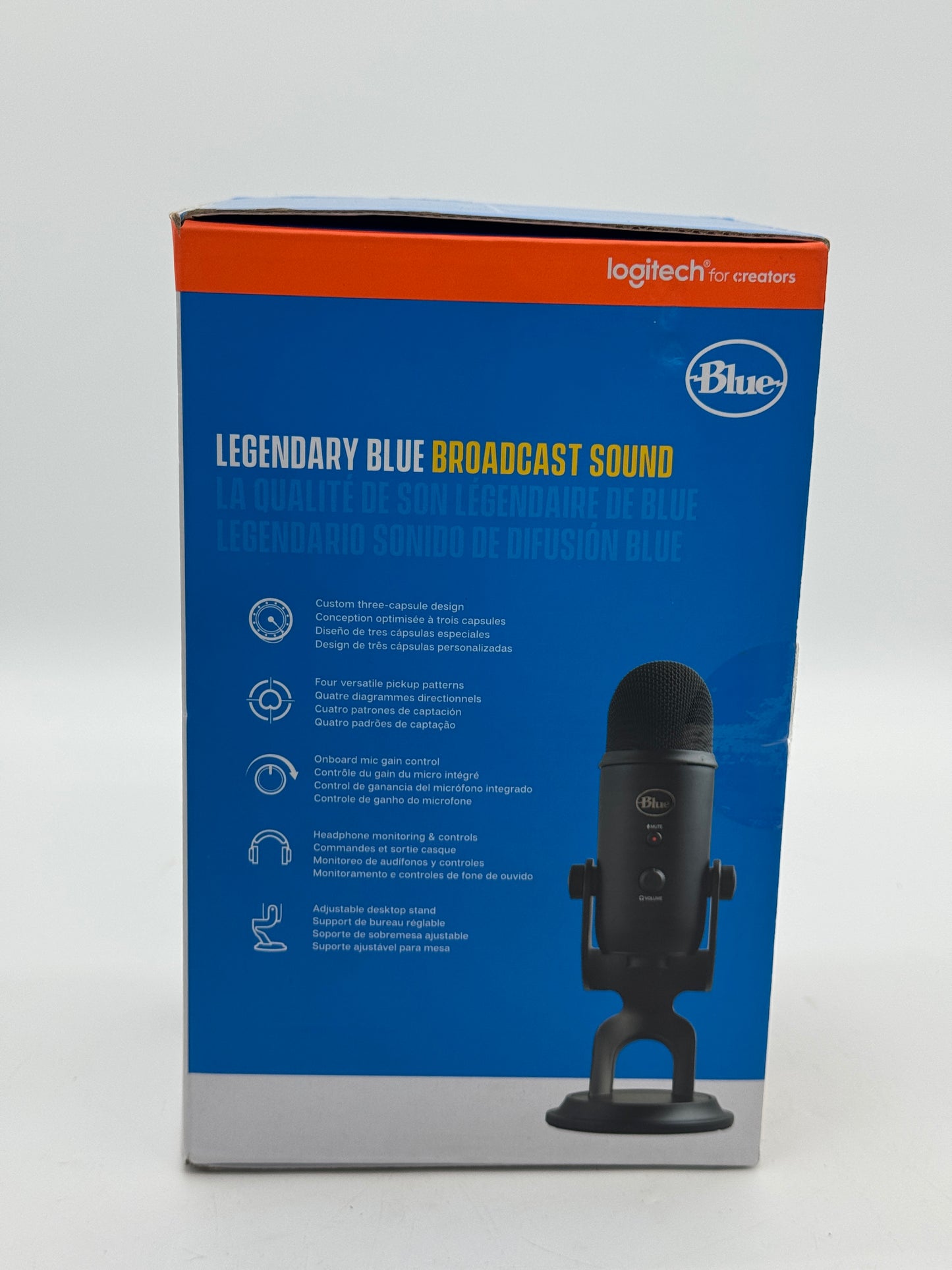 Logitech Blue Yeti Premium Multi-Pattern USB Condenser Microphone - Black - New In Box