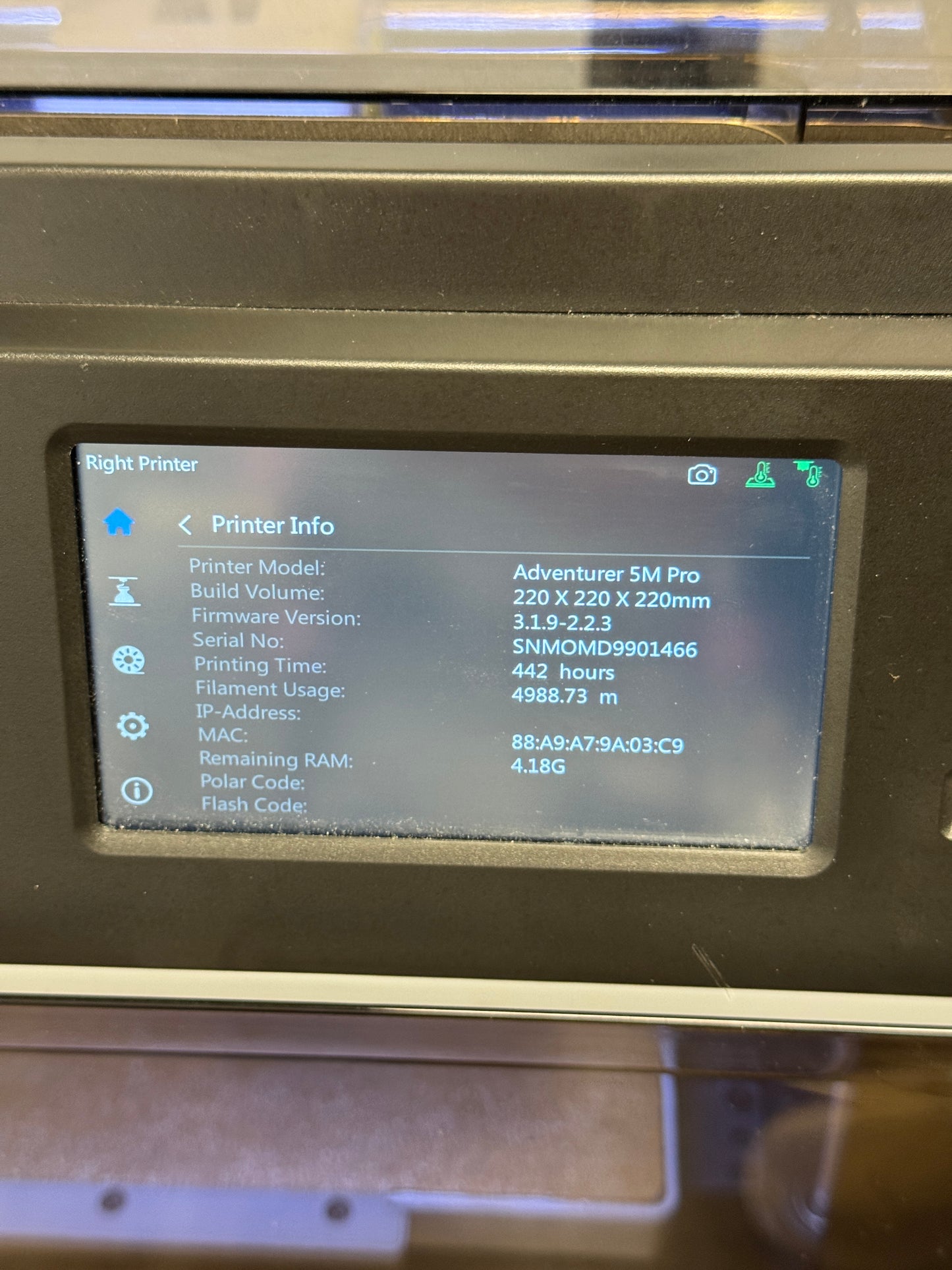 Flashforge Adventurer 5M Pro 3D Printer - Black