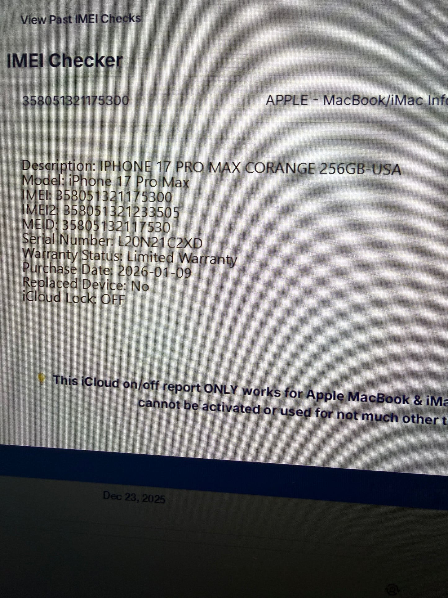 Apple iPhone 17 Pro Max - Cosmic Orange - 256GB - Verizon Only