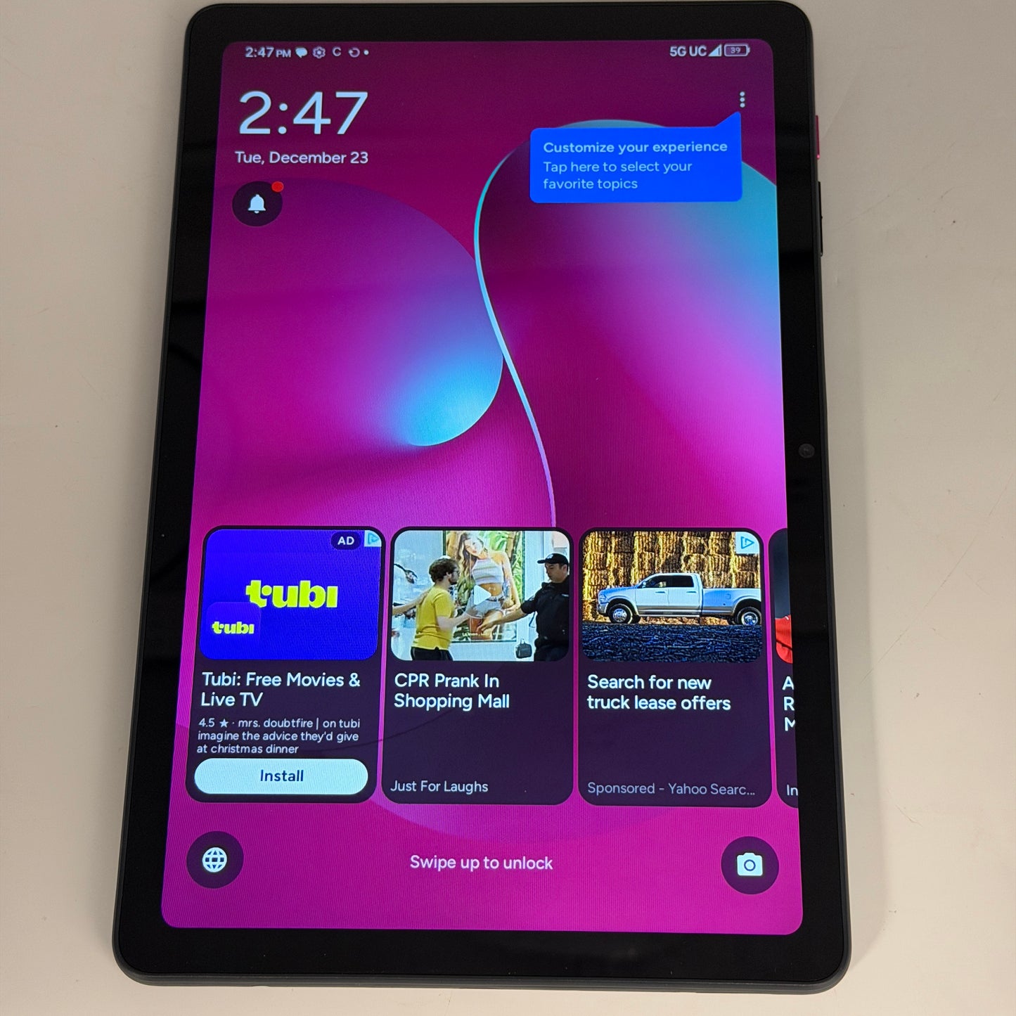 NEW Revvl Tab 2 WIFI 5G Metro by T-Mobile BLACK Android Tablet