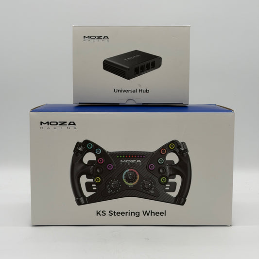 MOZA Racing KS Steering Wheel Black Open Box with Moza Universal Hub