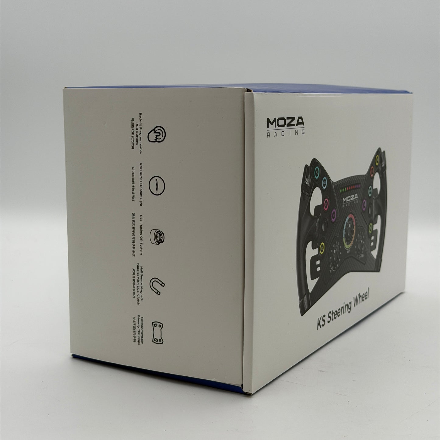 MOZA Racing KS Steering Wheel Black Open Box with Moza Universal Hub