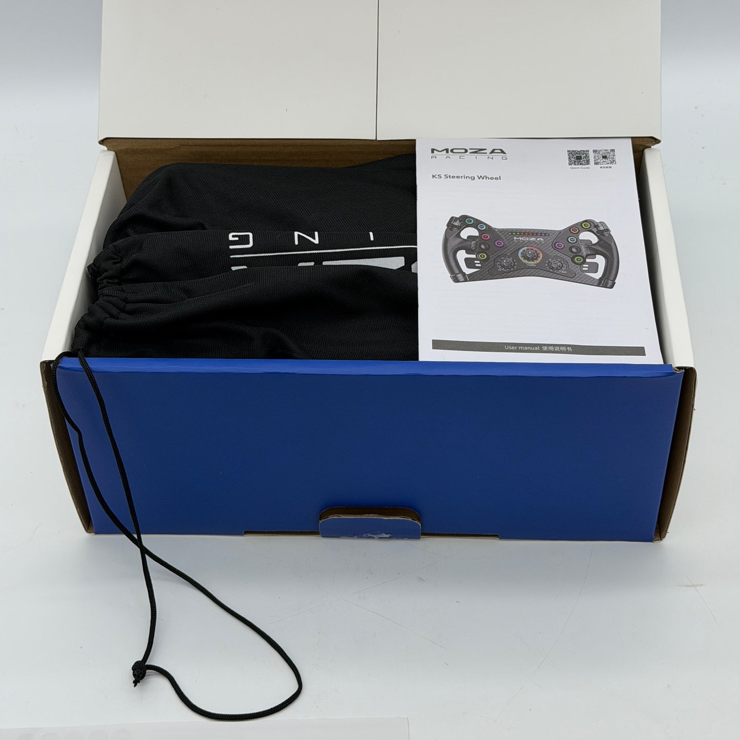MOZA Racing KS Steering Wheel Black Open Box with Moza Universal Hub