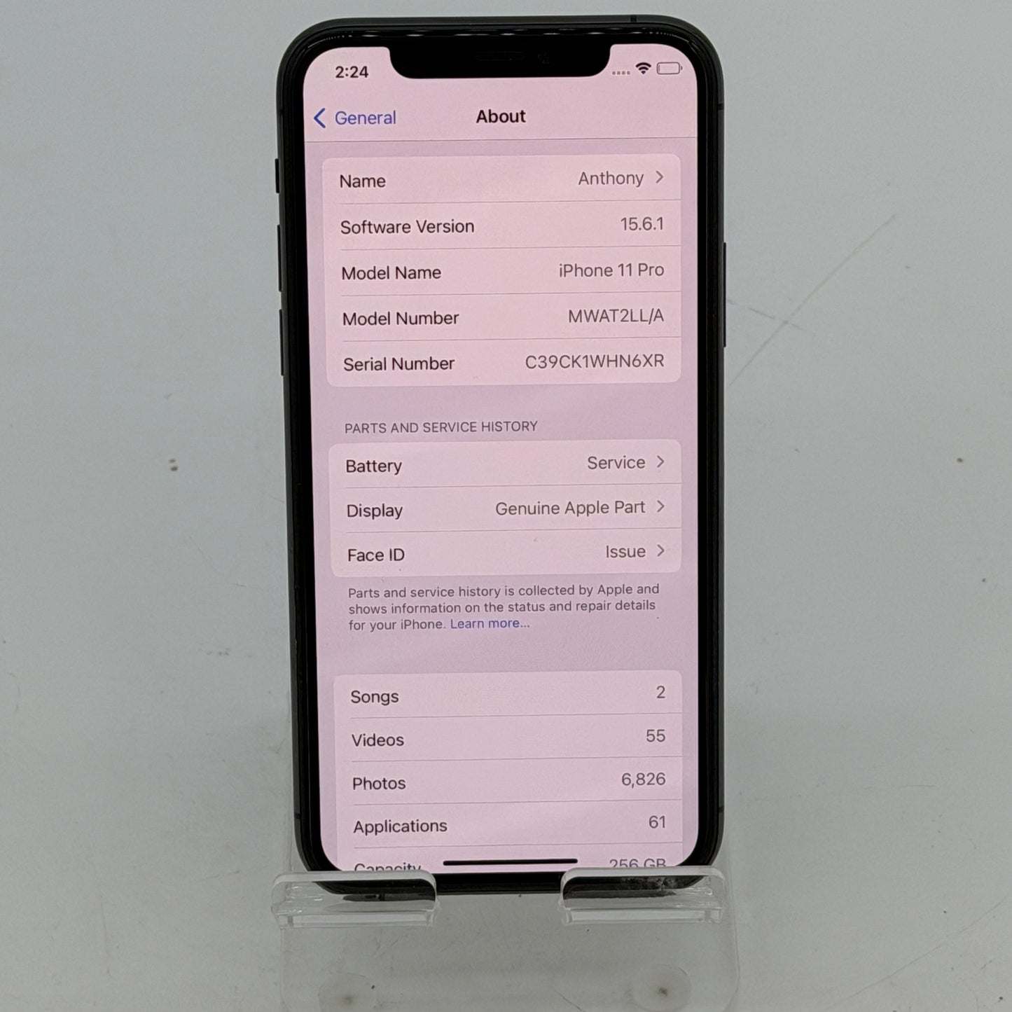 Apple iPhone 11 Pro - 256 GB - Space Gray (Unlocked)