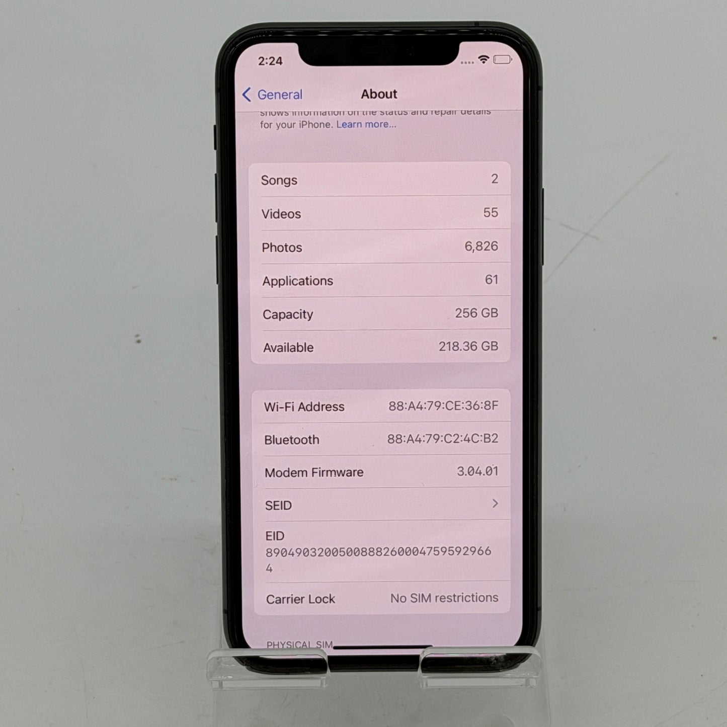 Apple iPhone 11 Pro - 256 GB - Space Gray (Unlocked)