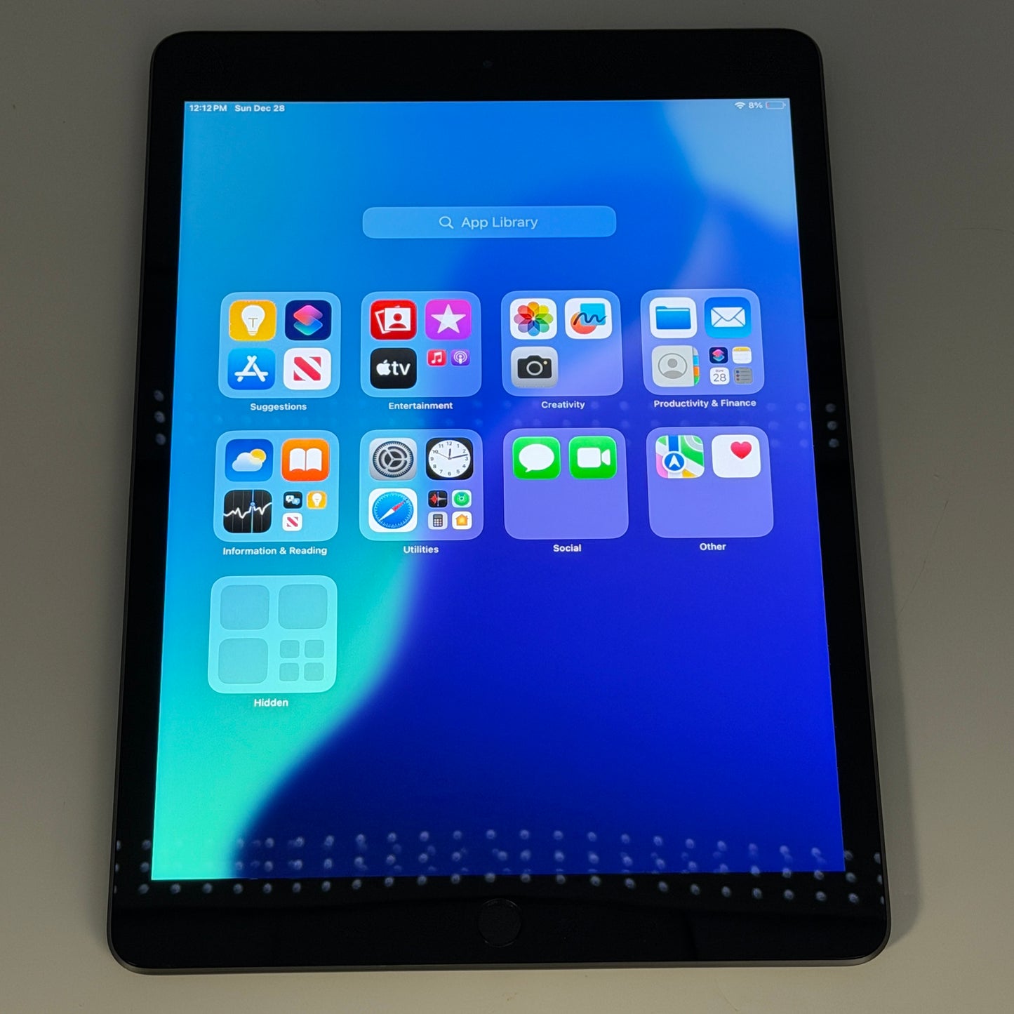Apple iPad 8th Gen (2020) 10.2" 128GB WiFi, Space Gray