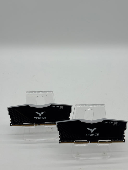 TeamGroup T-Force Delta RGB 32GB (2 x 16GB) DDR4 3600 Black RAM - Used