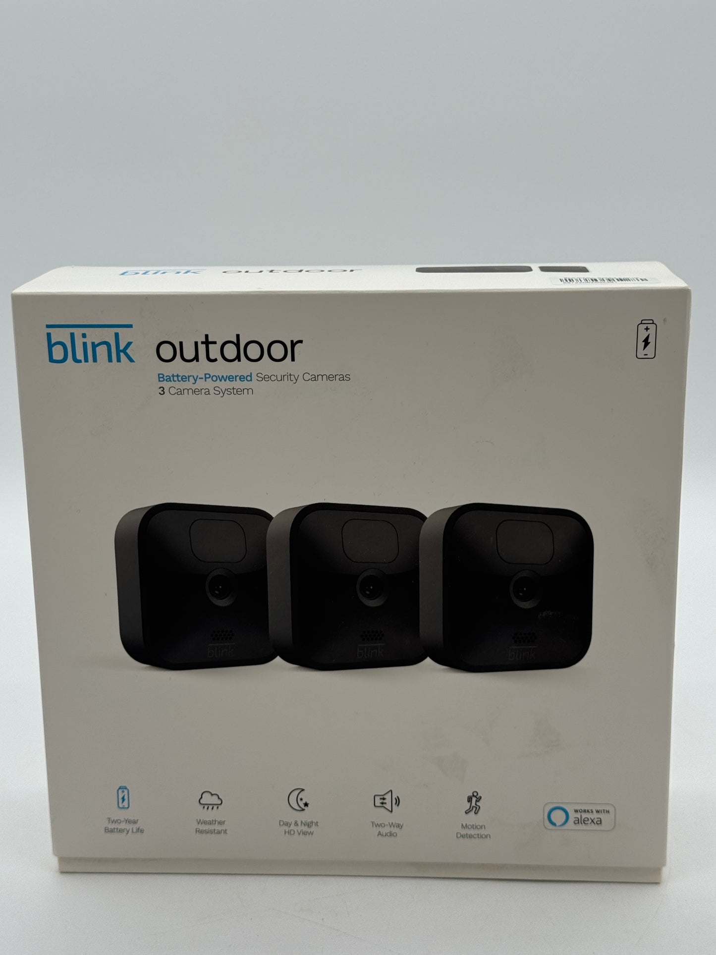 Blink Outdoor Battery Powered Security Cameras 3 Camera System Brand New Open Box (3rd Generation)