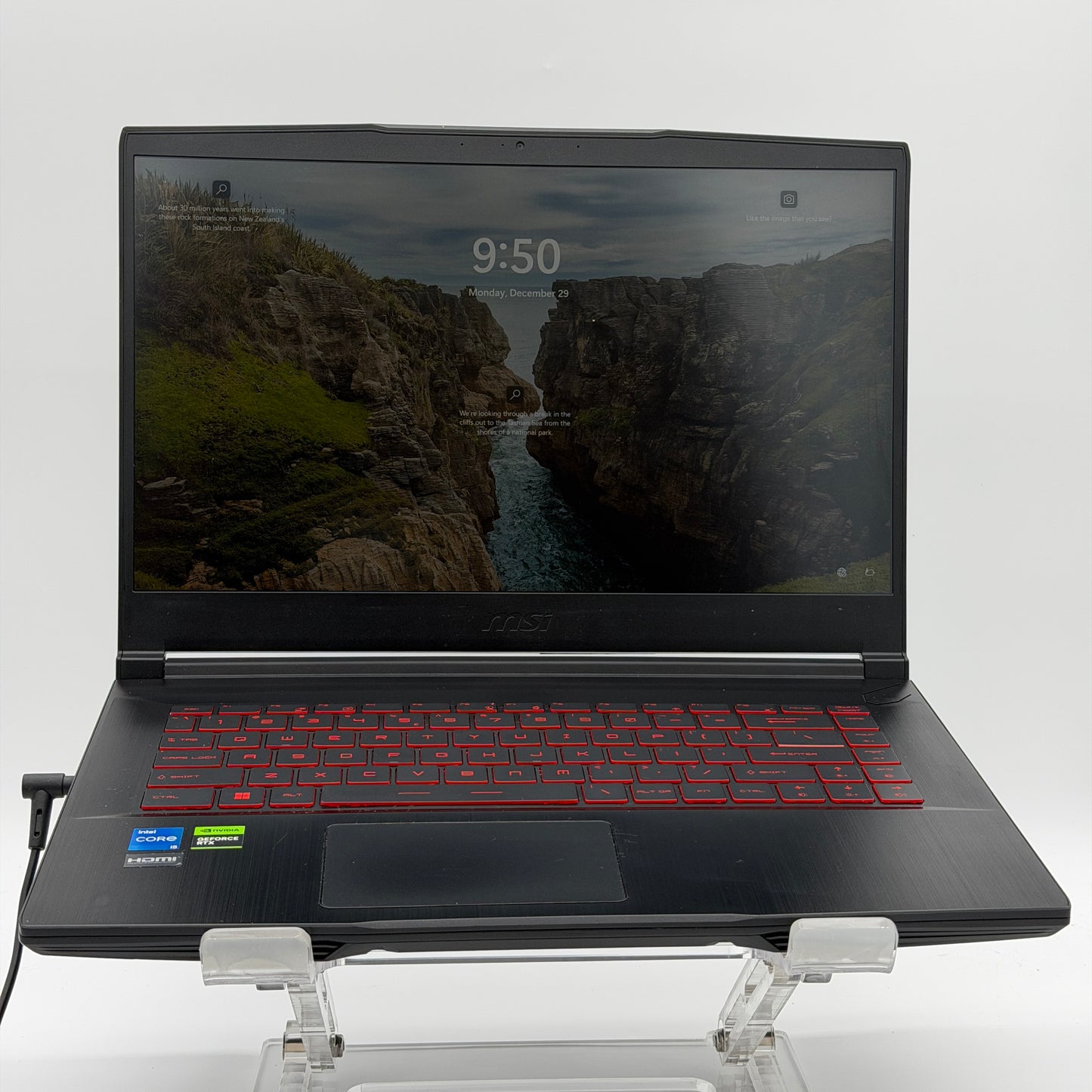 MSI GF63 Thin 12VE Gaming Laptop 512GB SSD, Intel Core I5-12450H, 16GB RAM, RTX4050