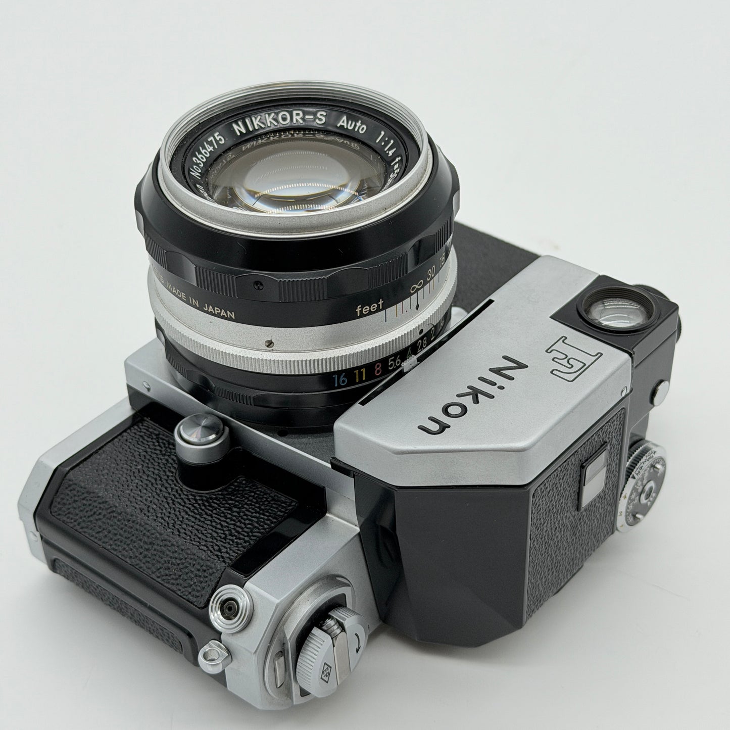 Nikon F Photomic 35mm Film Camera + 50mm F1.4 Lens JAPAN w/Nippon Kogaku Japan 366475 NiKKOR-S Auto !:1.4 f-50mm
