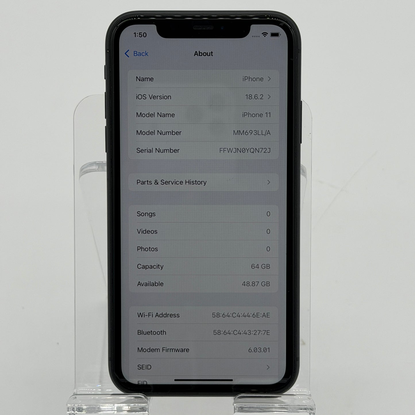 Apple iPhone 11 - 64GB Black Unlocked