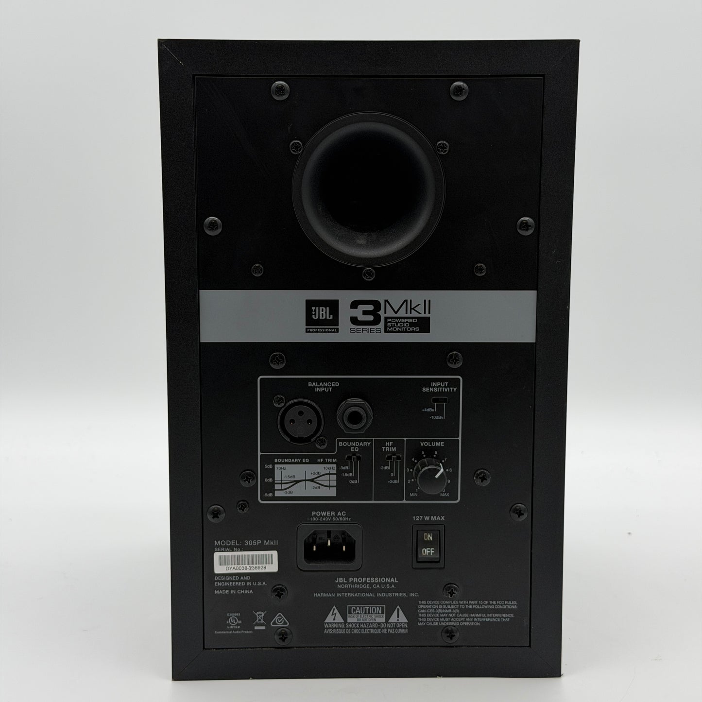 JBL 305P MKII Black Speaker