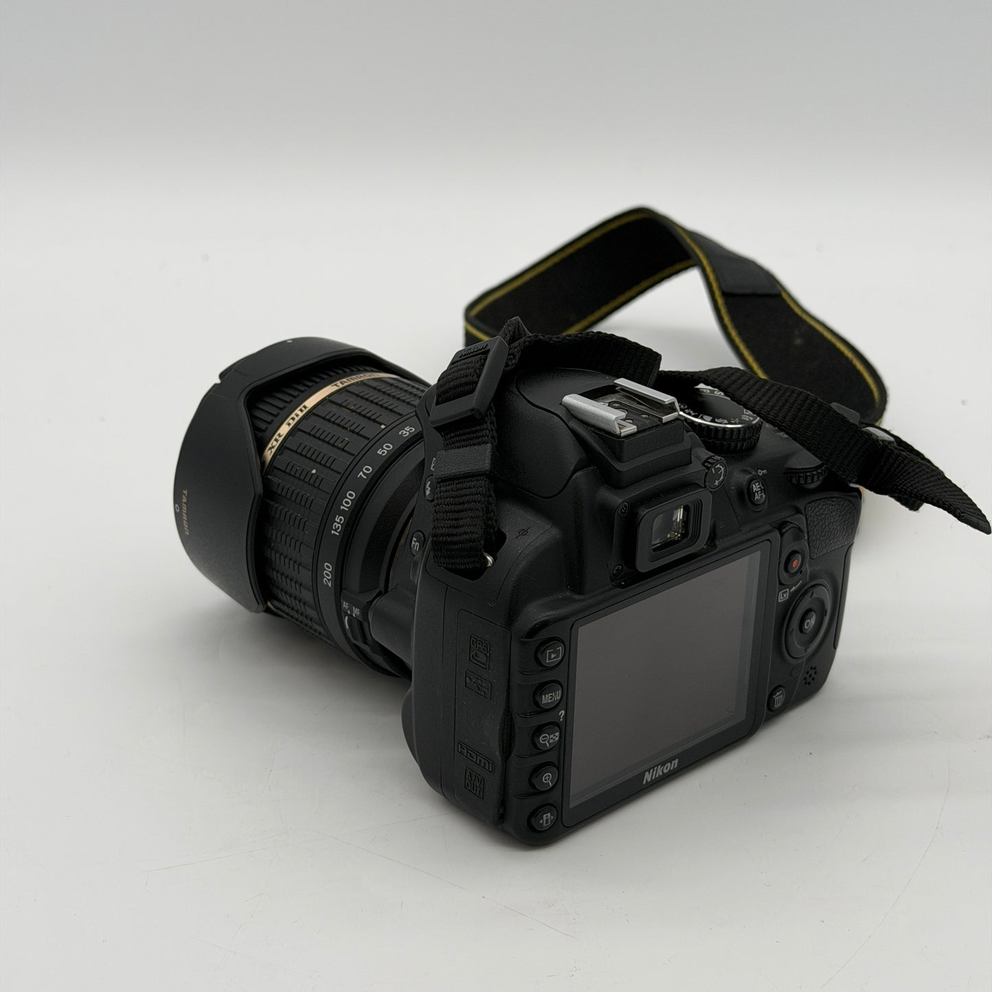 Nikon D3100 Digital DSLR Camera w/Tamron for Nikon AF 18-200mm f/3.5-6.3 IF Macro 62 A14 Lens with Hood