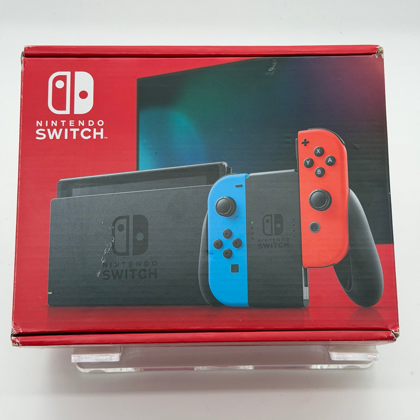 Nintendo Switch with Neon Blue and Neon Red Joy-Con (HAC-001-01)