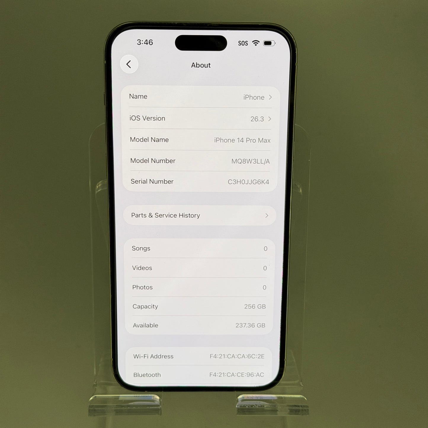 Apple iPhone 14 Pro Max 256GB White | AT&T Locked | CLEAN IMEI