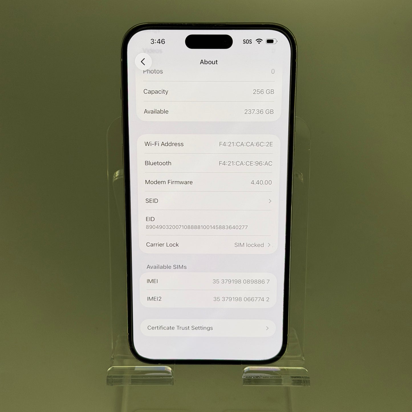 Apple iPhone 14 Pro Max 256GB White | AT&T Locked | CLEAN IMEI