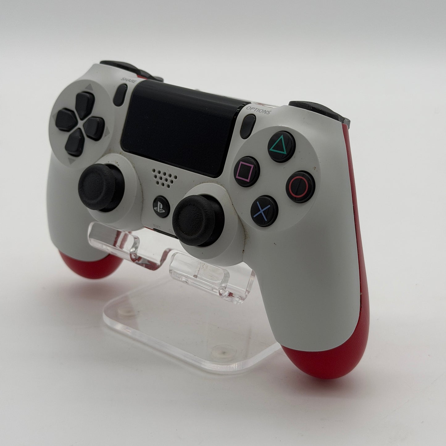 Genuine Sony PlayStation 4 PS4 Dualshock 4 Wireless Controller Glacier White w/Red Back OEM