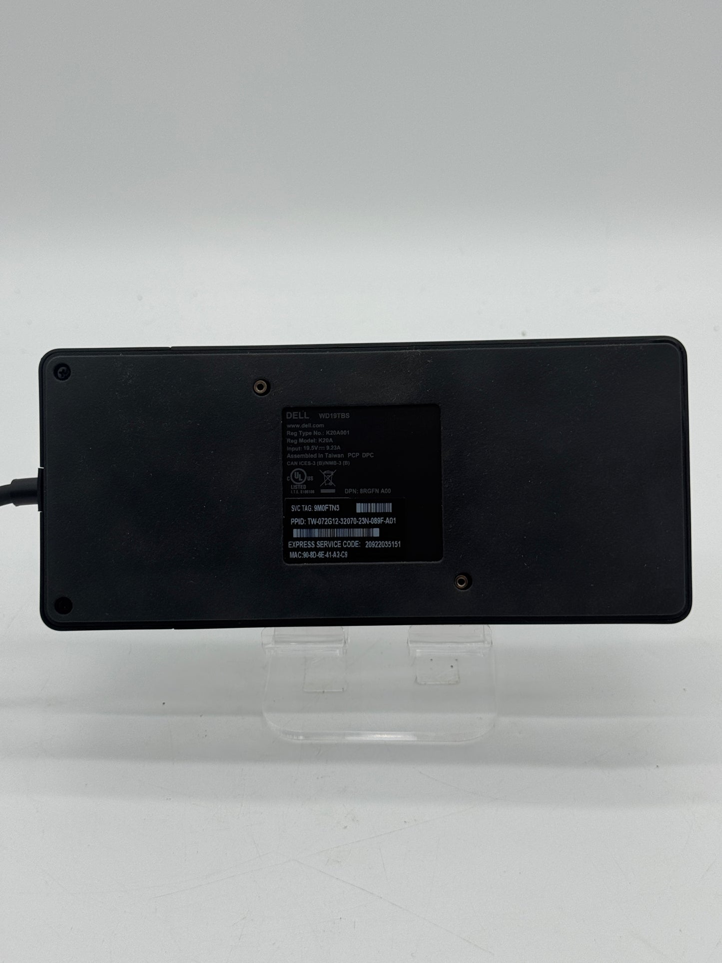 Dell WD19TBS Thunderbolt Docking Station K20A - Used - Black
