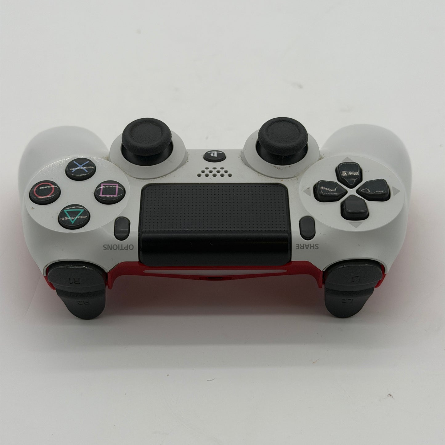 Genuine Sony PlayStation 4 PS4 Dualshock 4 Wireless Controller Glacier White w/Red Back OEM