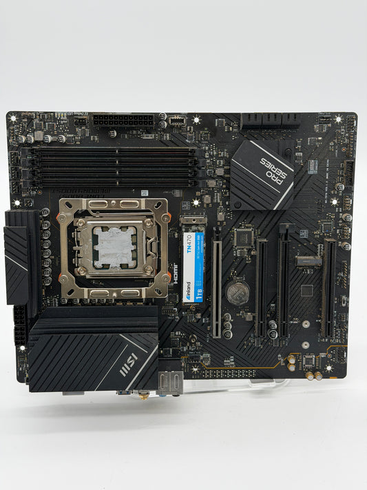 MSI PRO B650-P WIFI DDR5 AM5 ATX AMD Motherboard with AMD Ryzen 7 7700X CPU