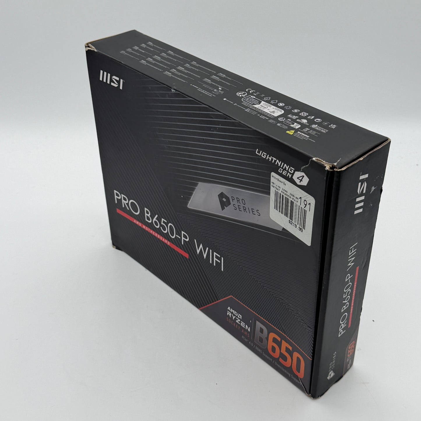 MSI PRO B650-P WIFI DDR5 AM5 ATX AMD Motherboard with AMD Ryzen 7 7700X CPU