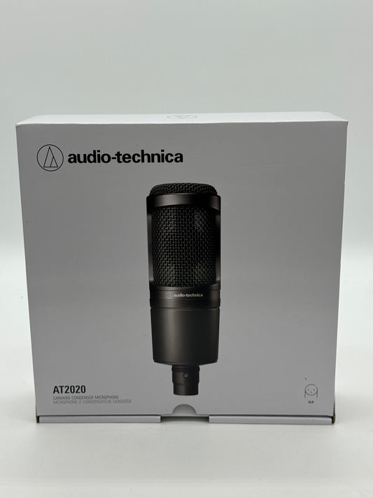 Audio-Technica AT2020 Cardioid Condenser XLR Microphone - Black - New In Box
