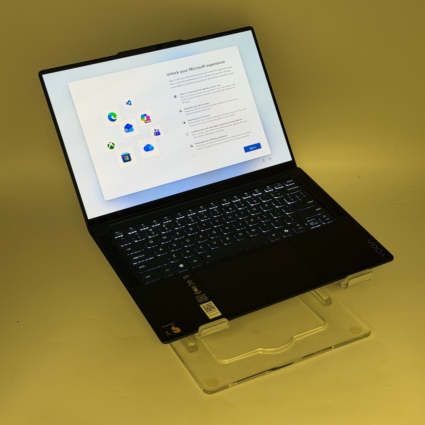 Lenovo Yoga Slim 7 Blue 3K OLED Touch | Snapdragon X Elite 16GB 512GB SSD