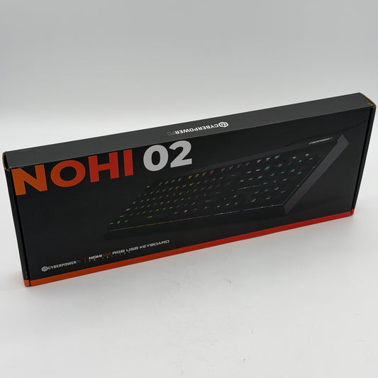New Cyberpower Nohi 02 RGB Keyboard Black KB-161-104 For PC