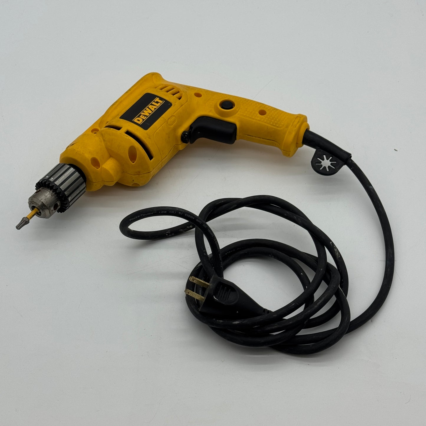DeWalt DWE1014 3/8" Corded Rotary Drill 7A 115v - Used, Yellow