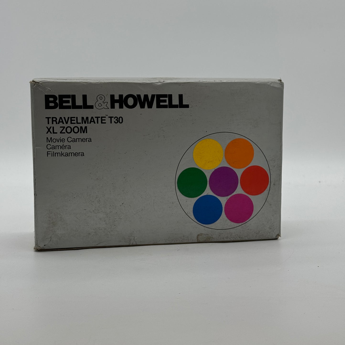 Bell & Howell T30 XL T30XL Super 8 Film Movie Camera - Used With Box - Black