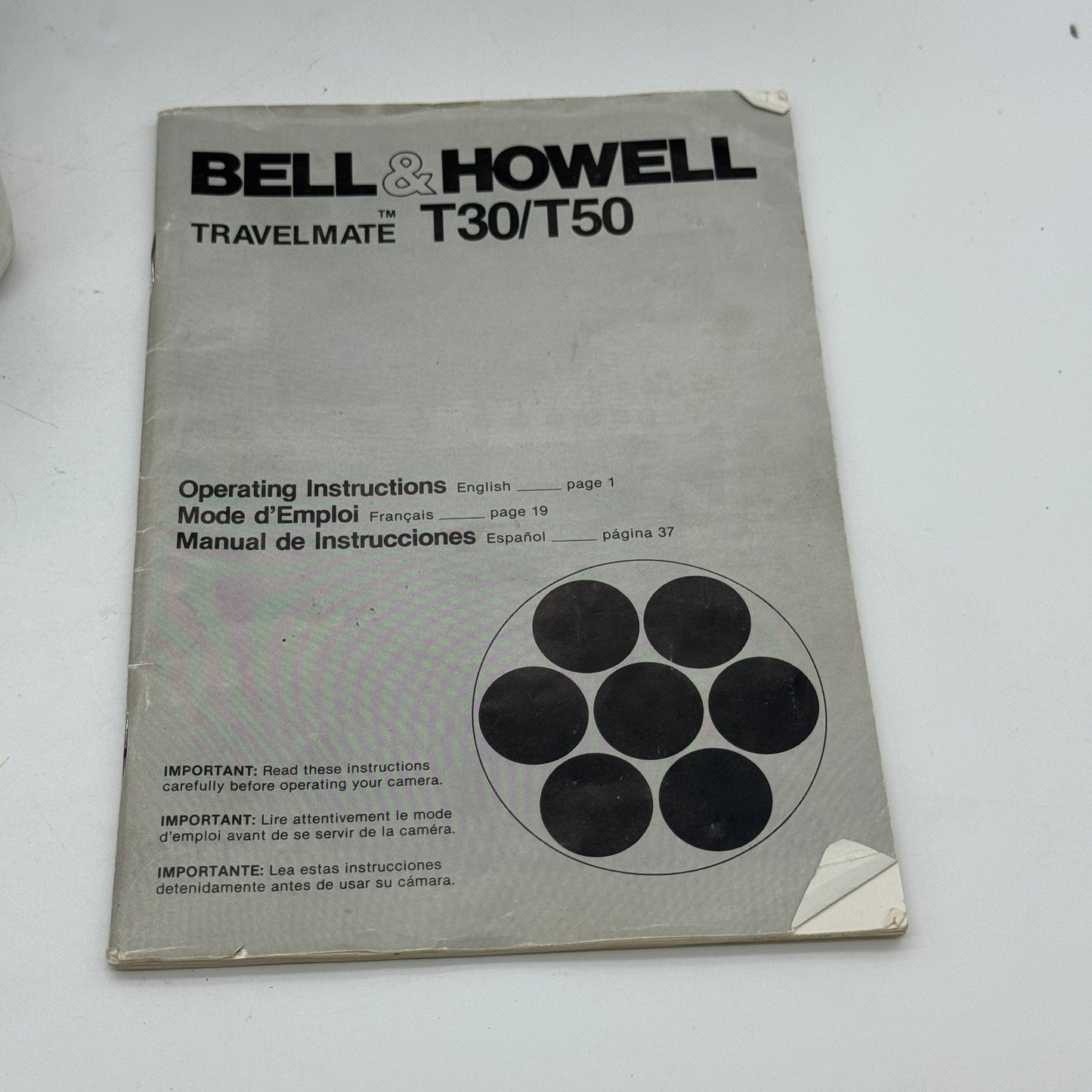 Bell & Howell T30 XL T30XL Super 8 Film Movie Camera - Used With Box - Black