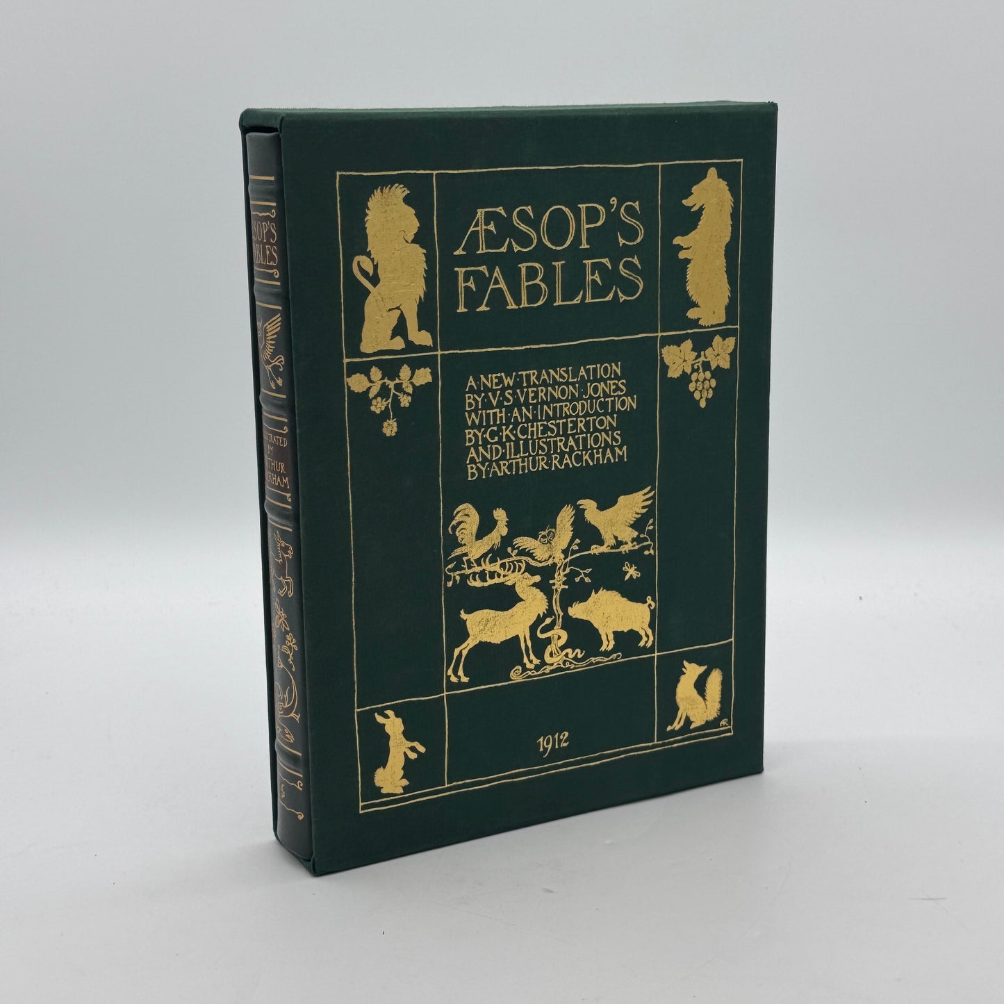 Easton Press DLE Aesop's Fables Illustrated by Rackham - Green