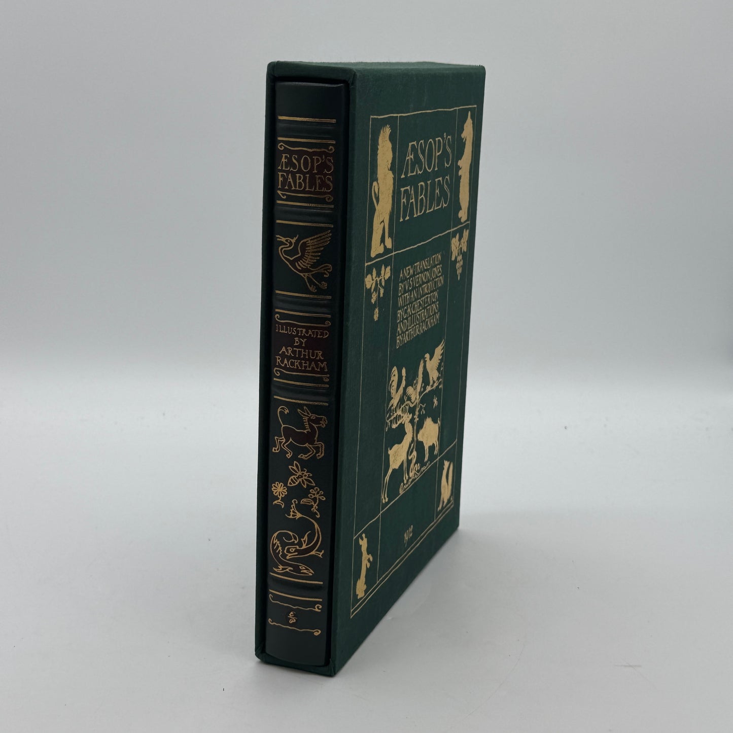 Easton Press DLE Aesop's Fables Illustrated by Rackham - Green