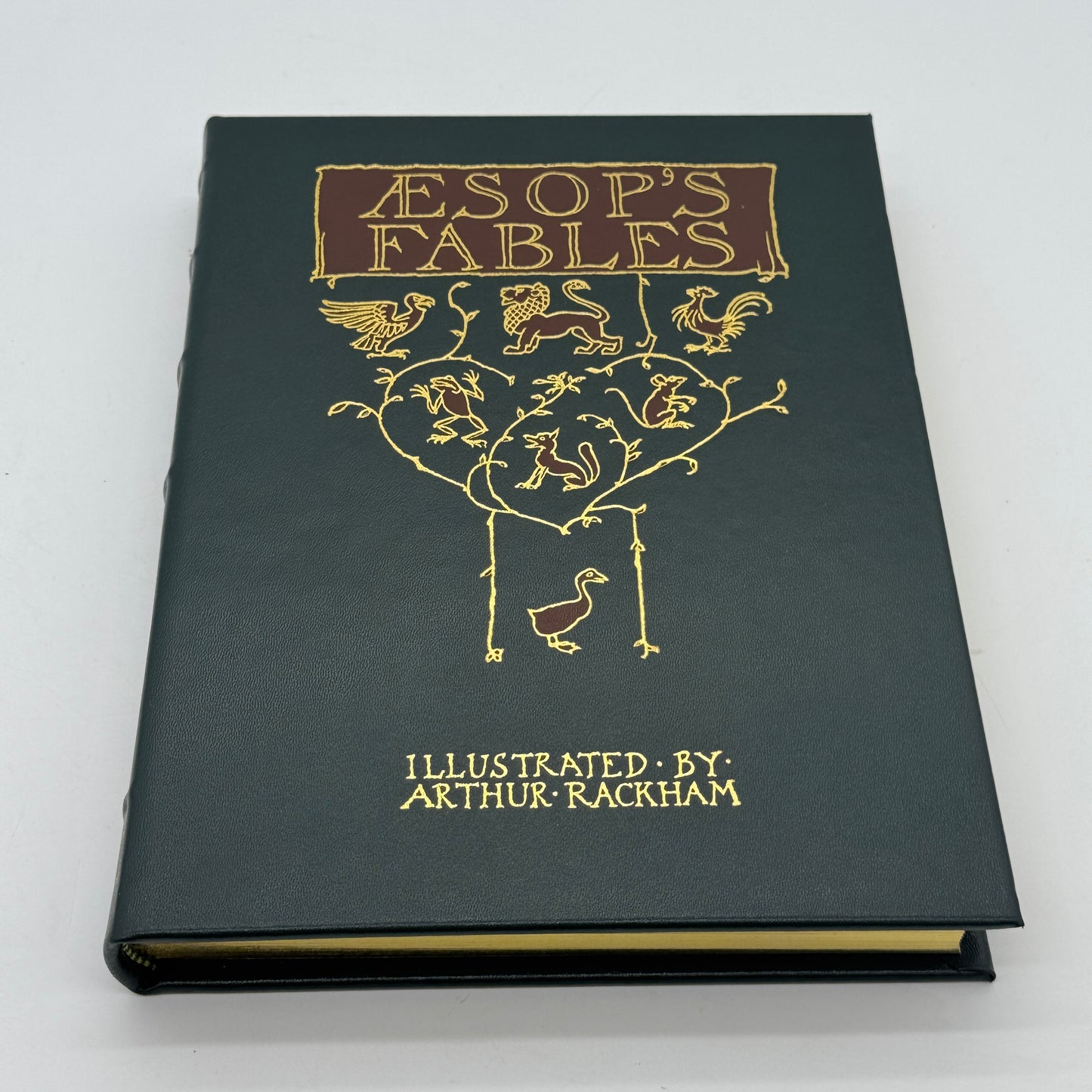 Easton Press DLE Aesop's Fables Illustrated by Rackham - Green