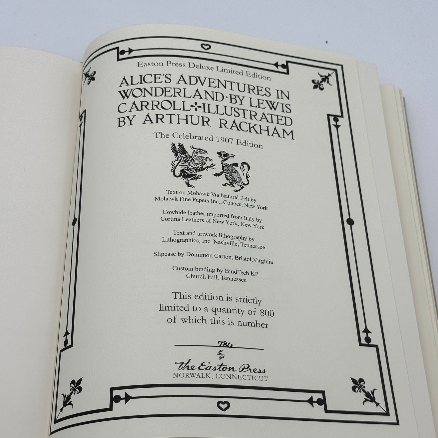 Alice's Adventures in Wonderland Deluxe Limited Edition - Easton Press