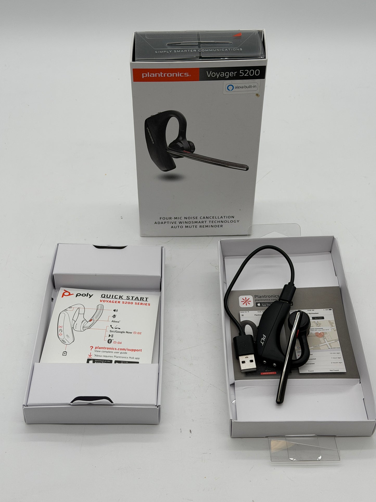 Plantronics Voyager 5200 Wireless Bluetooth Headset - Over The Ear