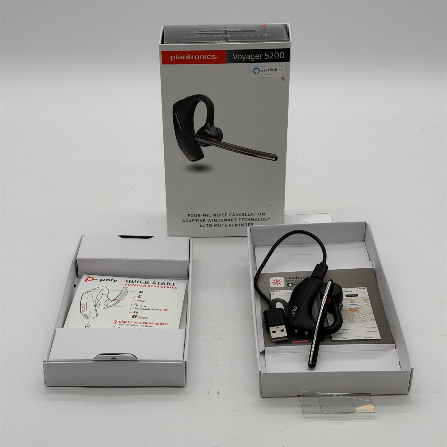 Plantronics Voyager 5200 Wireless Bluetooth Headset - Over The Ear