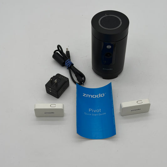 Zmodo Pivot 1080p 360° Rotating Security Camera All-in-One Smart Home Black Used