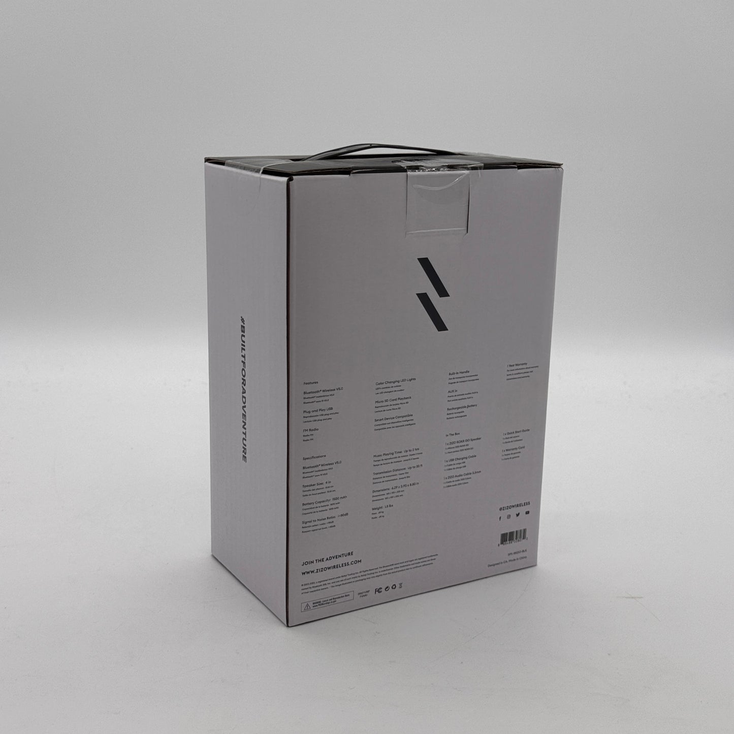Zizo Rokr Go Portable Bluetooth Speaker - Black