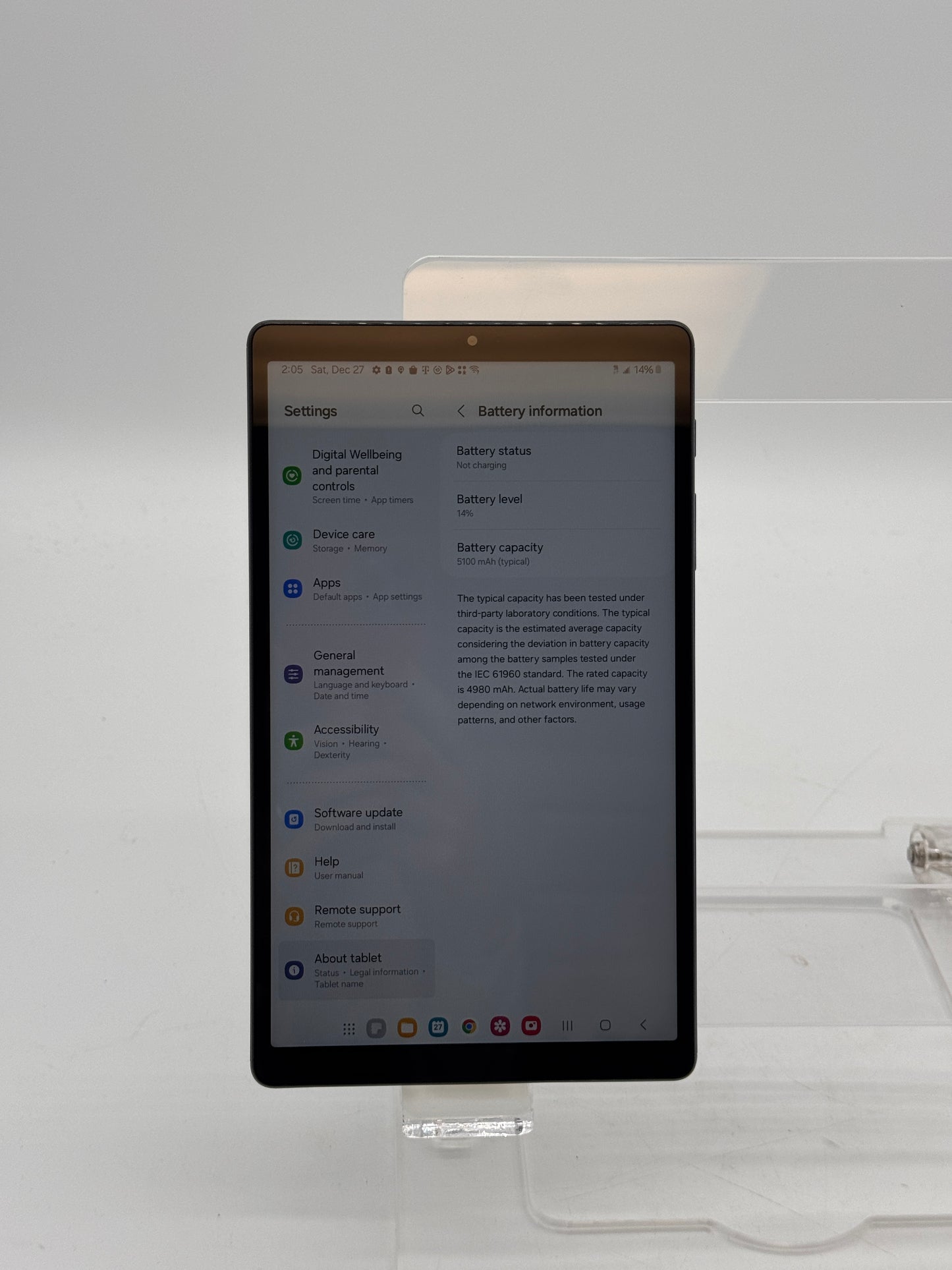 Samsung Galaxy Tab A7 Lite SM-T220 - A - Gray - 32GB