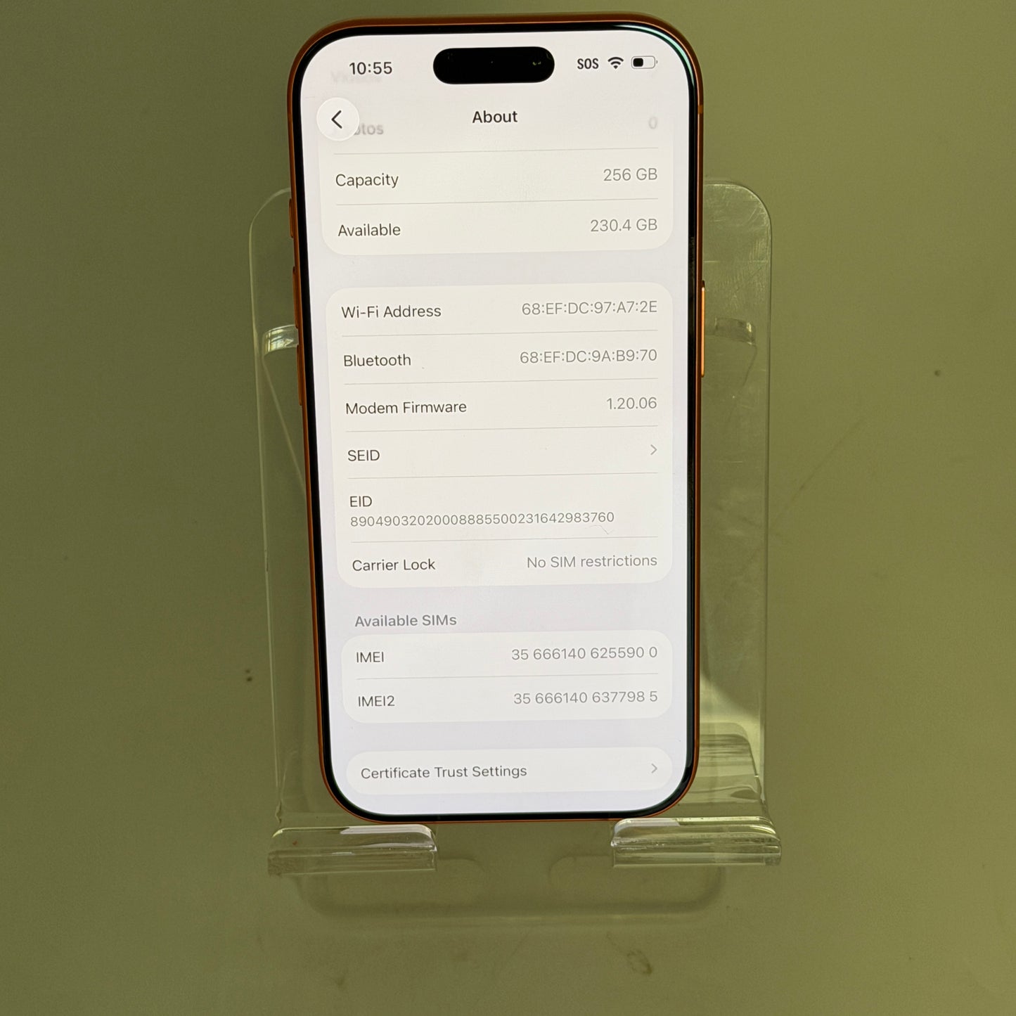 Apple iPhone 17 Pro 256GB Cosmic Orange Unlocked