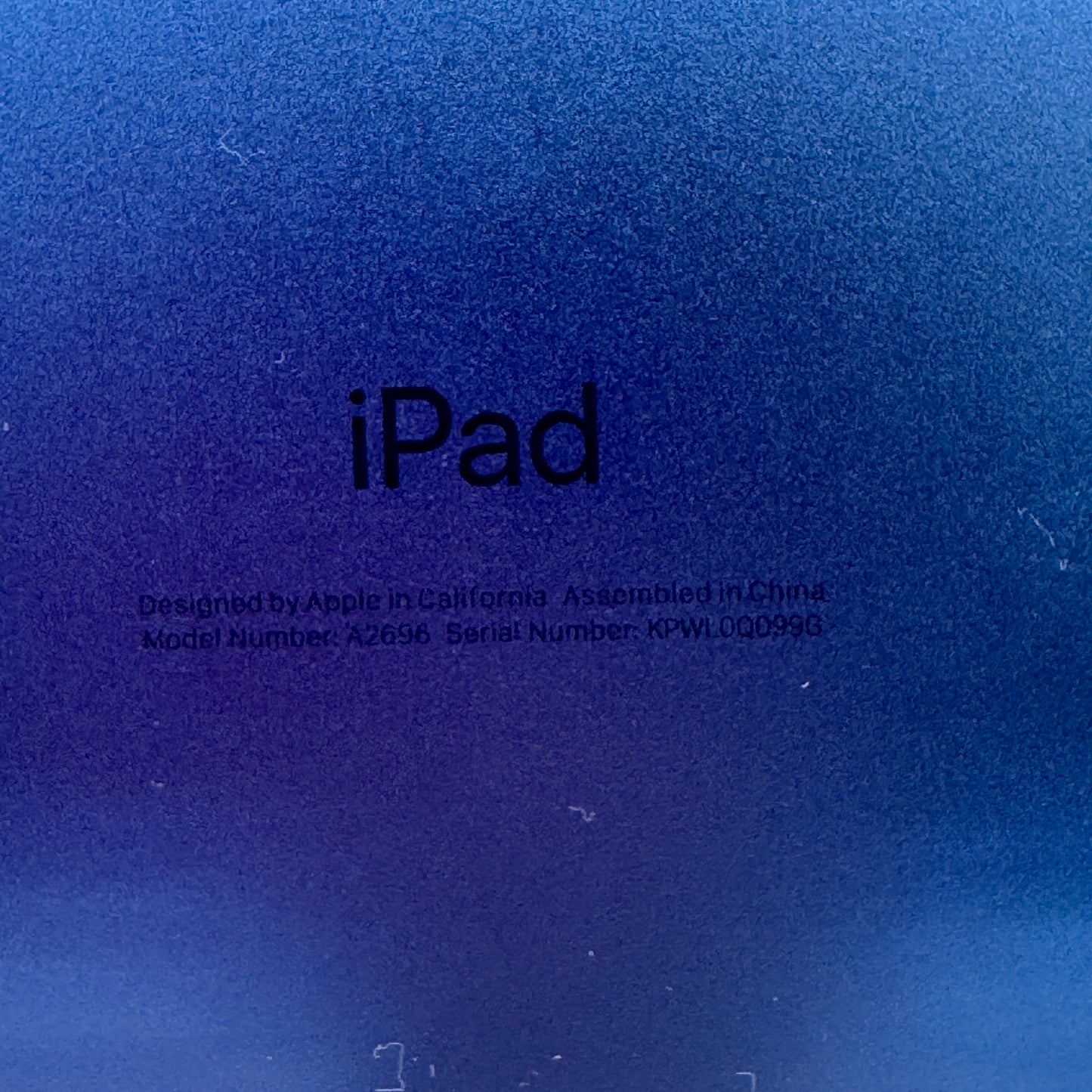 Apple iPad 10th Gen 10.9" A2696 64GB Wi-Fi Only Blue