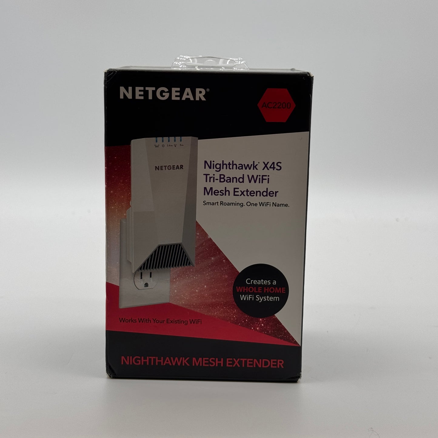 Netgear Nighthawk X4S Tri-Band WiFi Range Extender AC2200 EX7500 - Open Box - White