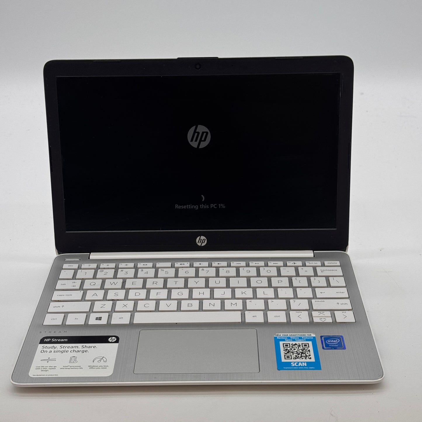 HP Stream Laptop 11-ak0013dx 11 inch Intel Celeron 4GB RAM 64GB Storage White