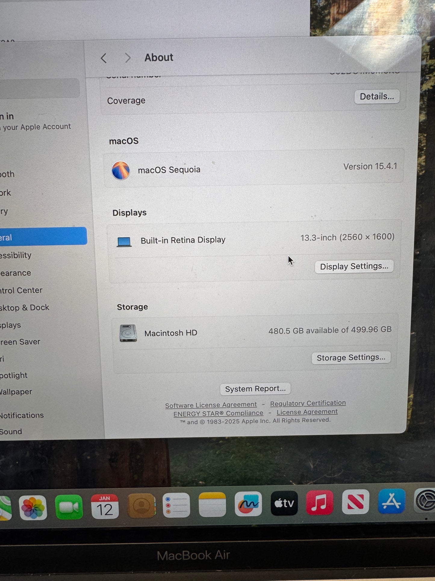 Apple MacBook Air 13 inch Retina A2179 2020 Core i5 8GB 512GB Space Gray