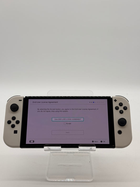 Nintendo Switch OLED Model 2021 - Used - White - 32GB - Bundle with Docking Station